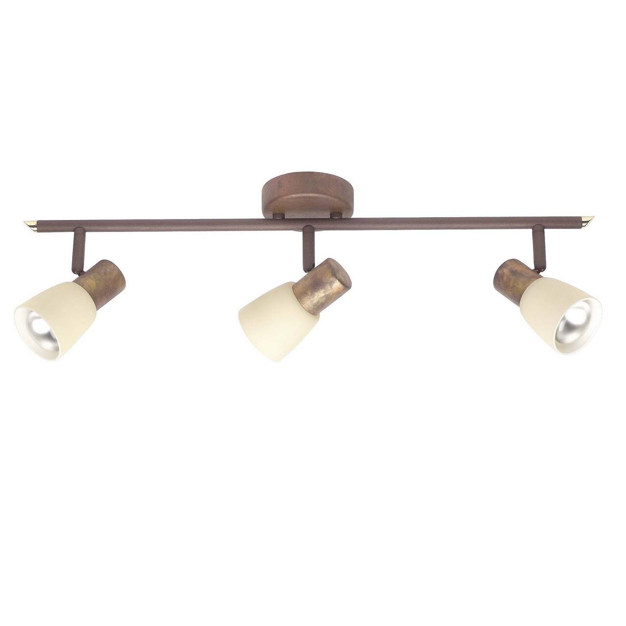 BRILLIANT Lampe Luca Spotrohr 3flg altkupfer/champagner   3x R50, E14, 40W, geeignet für Reflektorlampen (nicht enthalten)   Köpfe schwenkbar | 04004353036354