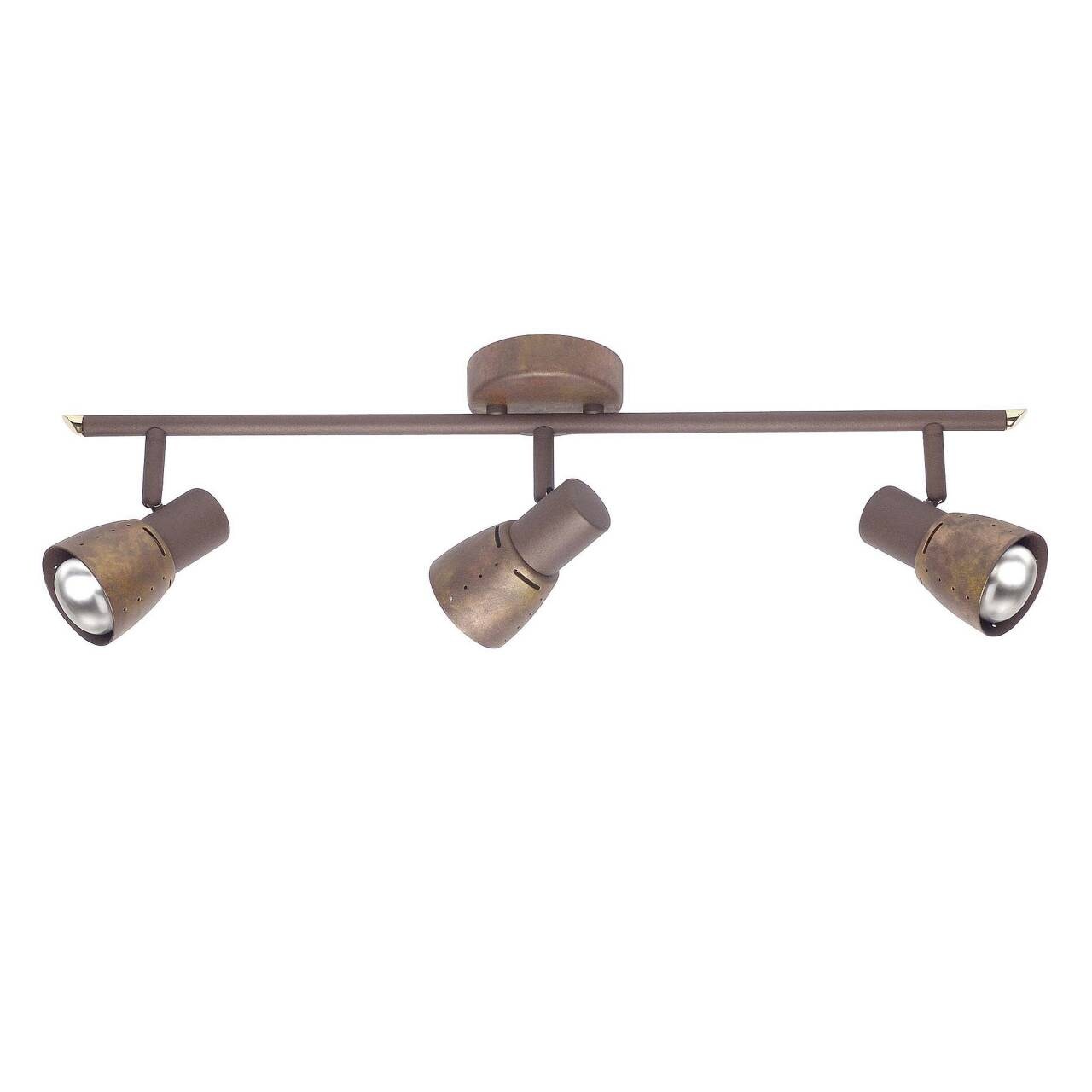 BRILLIANT Lampe Lava Spotrohr 3flg altkupfer 3x R50, E14, 40W, geeignet für Reflektorlampen (nicht enthalten) Köpfe schwenkbar