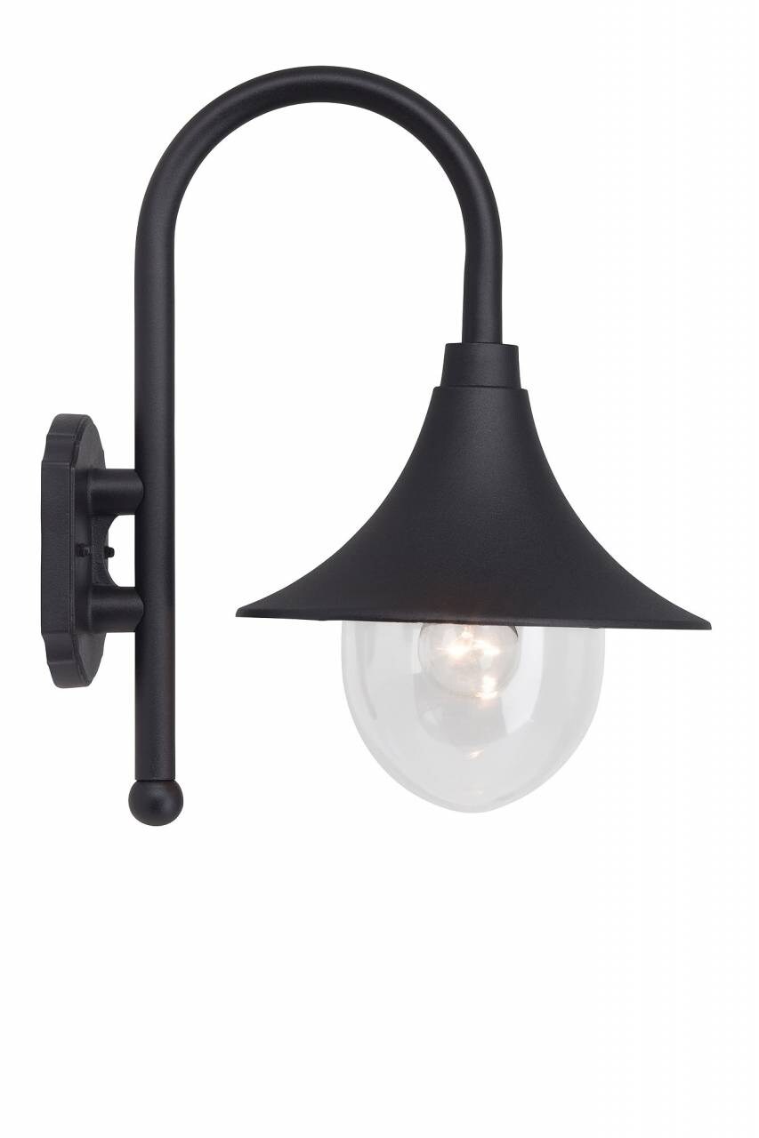 BRILLIANT Lampe Berna Außenwandleuchte schwarz   1x A60, E27, 60W, geeignet für Normallampen (nicht enthalten)   IP-Schu