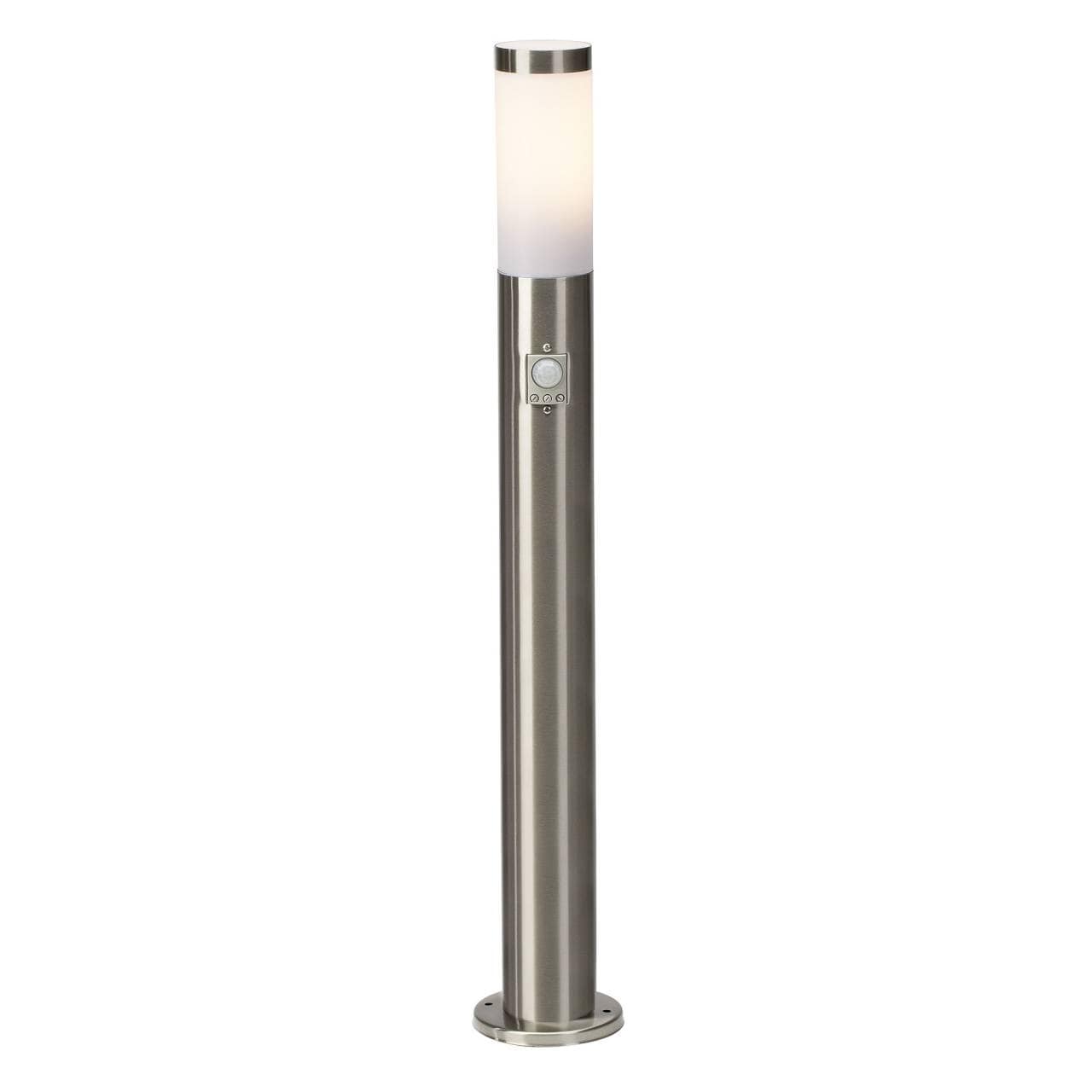 BRILLIANT Lampe Chorus Außenstandleuchte Bewegungsmelder edelstahl   1x A60, E27, 20W, geeignet für Normallampen (nicht 