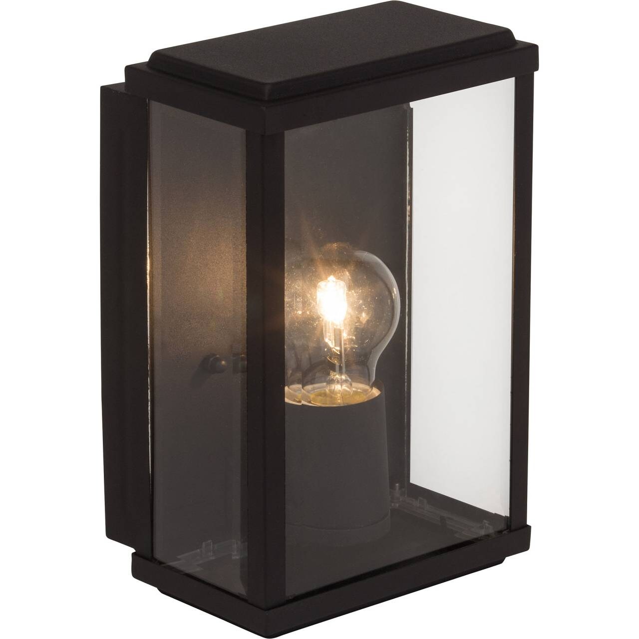 BRILLIANT Lampe Gaia Außenwandleuchte schwarz   1x A60, E27, 60W, geeignet für Normallampen (nicht enthalten)   IP-Schutzart: 44 – spritzwassergeschützt | 04004353232213