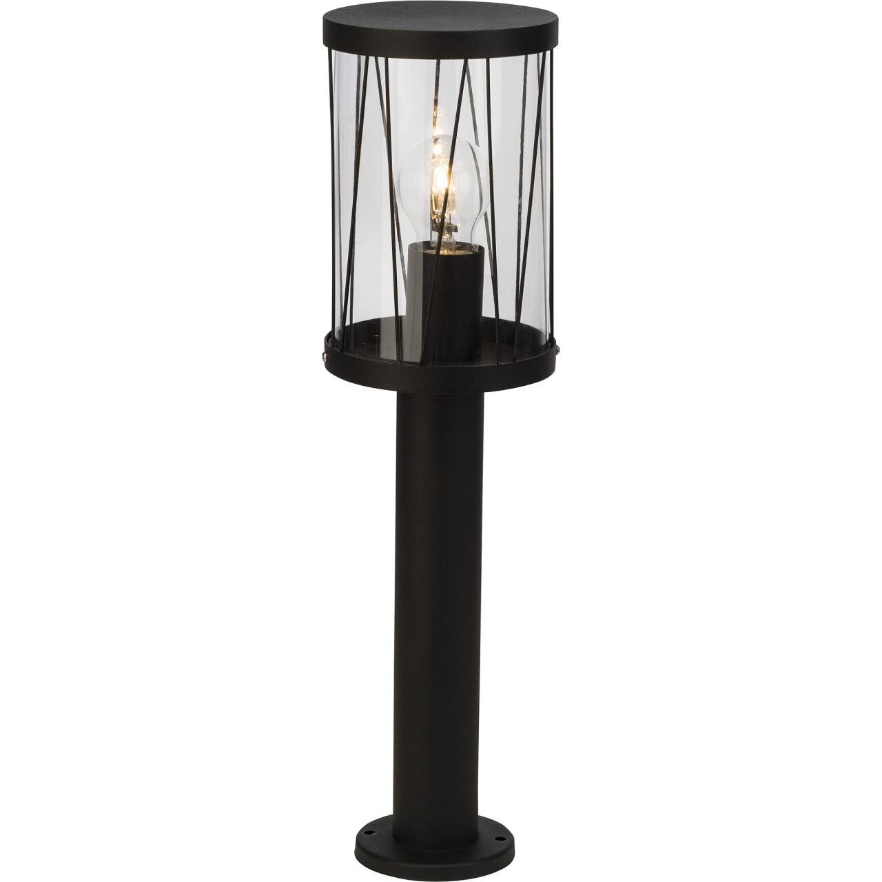 BRILLIANT Lampe Reed Außensockelleuchte 50cm schwarz matt   1x A60, E27, 60W, geeignet für Normallampen (nicht enthalten