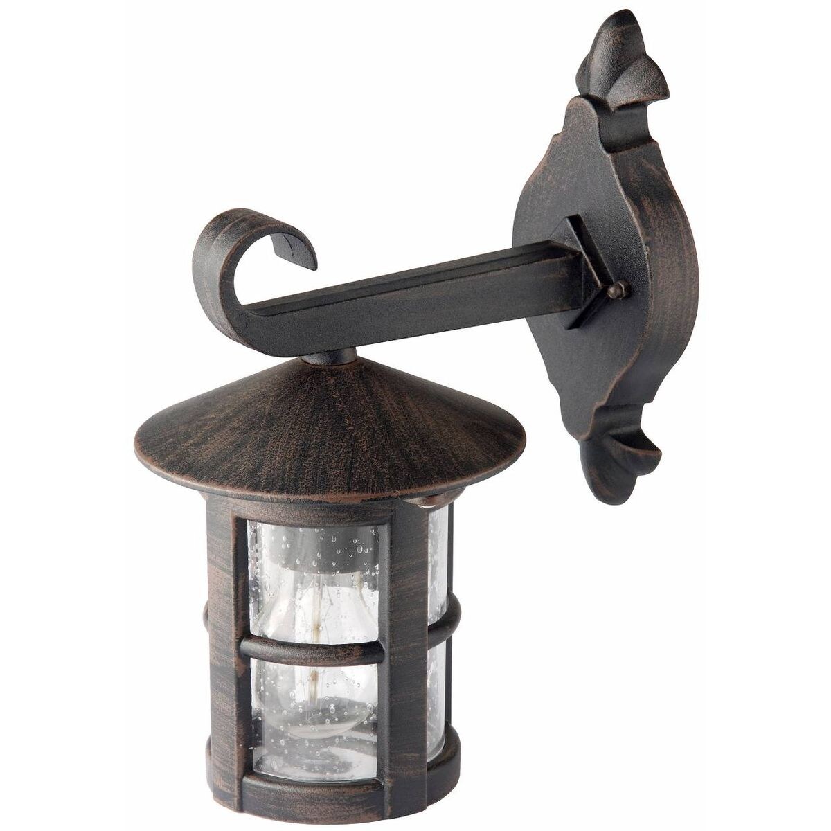 BRILLIANT Lampe Jordy Außenwandleuchte hängend schwarz-rost-braun/gewischt 1x A60, E27, 60W, geeignet für Normallampen (nicht enthalten) IP-Schutzart: 44 - spritzwassergeschützt