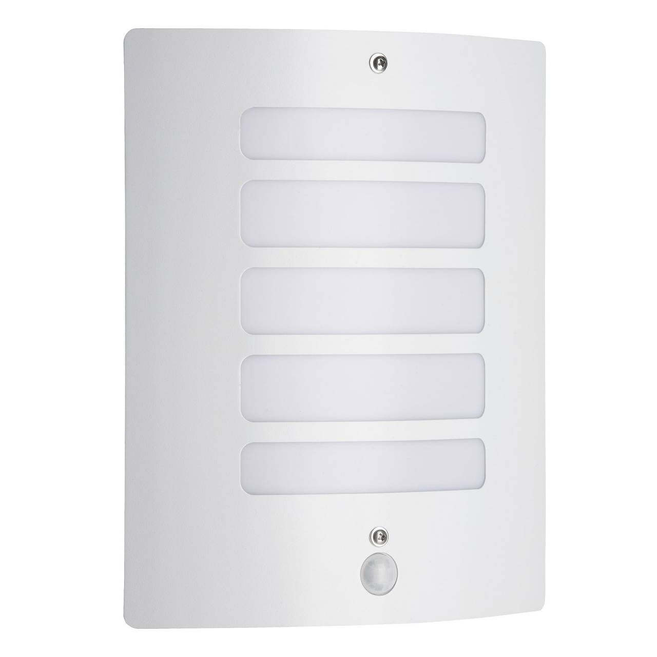 BRILLIANT Lampe Todd Au&szlig;enwandleuchte Bewegungsmelder wei&szlig; | 1x A60, E27, 60W, geeignet f&uuml;r Normallampen (nicht enthalten) | IP-Schutzart: 44 - spritzwassergesch&uuml;tzt - Bild 1