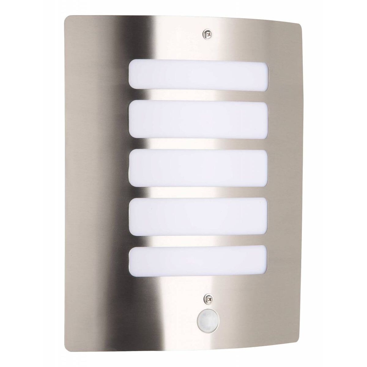 BRILLIANT Lampe Todd Außenwandleuchte Bewegungsmelder edelstahl 1x A60, E27, 60W, geeignet für Normallampen (nicht enthalten) IP-Schutzart: 44 - spritzwassergeschützt