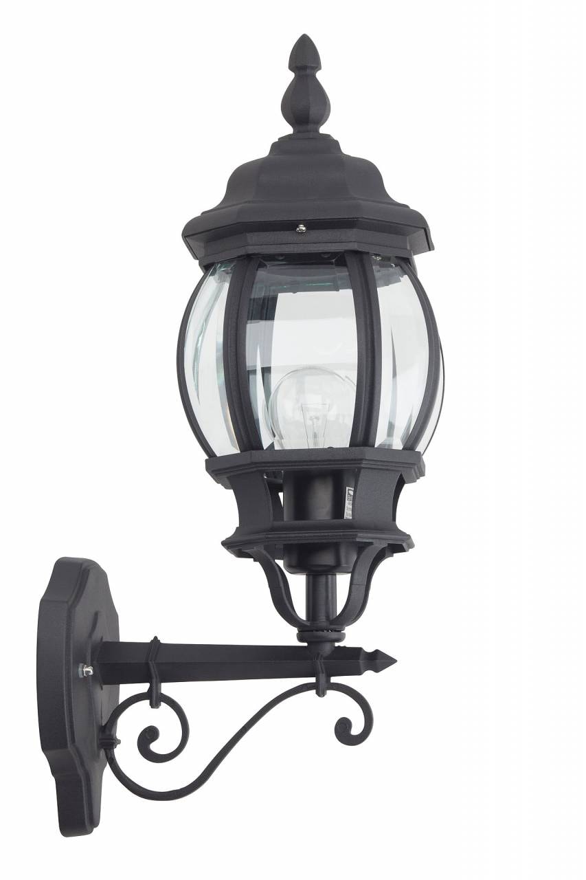 BRILLIANT Lampe Istria Außenwandleuchte stehend schwarz   1x A60, E27, 60W, geeignet für Normallampen (nicht enthalten) 