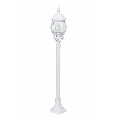 BRILLIANT Lampe Istria Außenstandleuchte weiß | 1x A60, E27, 60W, geeignet für Normallampen (nicht enthalten) | IP-Schutzart: 23 - regengeschützt - Bild 1