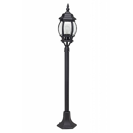 BRILLIANT Lampe Istria Außenstandleuchte schwarz | 1x A60, E27, 60W, geeignet für Normallampen (nicht enthalten) | IP-Schutzart: 23 - regengeschützt - Bild 1