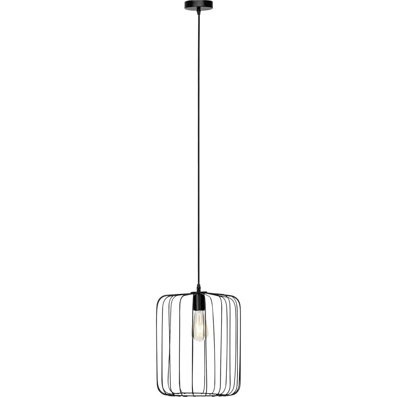 BRILLIANT Lampe Flavian Pendelleuchte 32cm schwarz matt | 1x A60, E27, 60W, geeignet f&uuml;r Normallampen (nicht enthalten) | F&uuml;r LED-Leuchtmittel geeignet - Bild 1