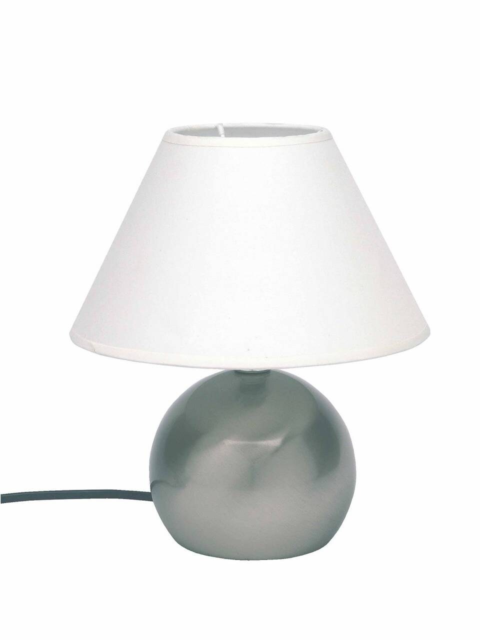 BRILLIANT Lampe Tarifa Tischleuchte Touchdimmer eisen/weiß   1x C35, E14, 40W, geeignet für Kerzenlampen (nicht enthalte