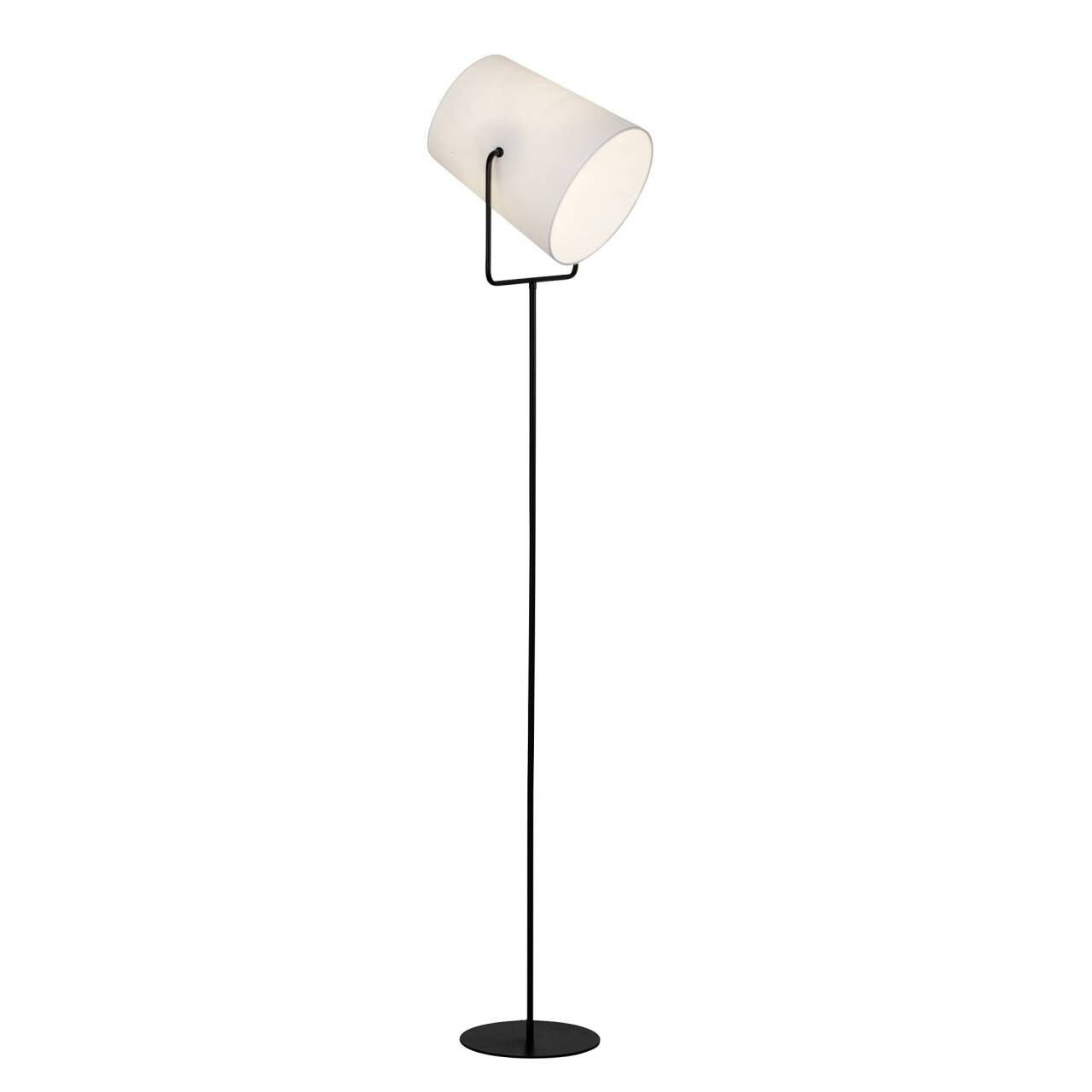 BRILLIANT Lampe Bucket Standleuchte 1flg schwarz/weiß   1x A60, E27, 60W, geeignet für Normallampen (nicht enthalten)   