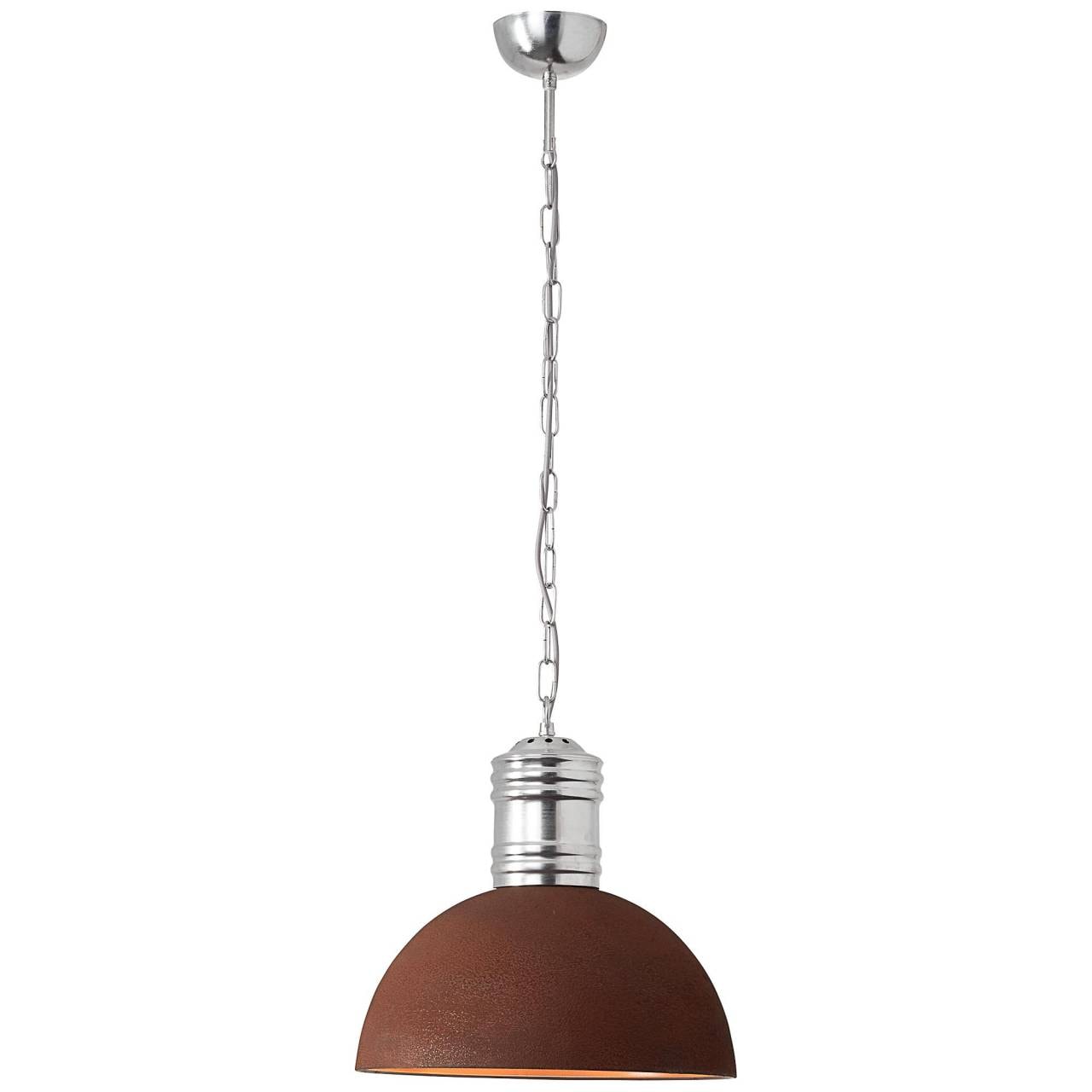 BRILLIANT Lampe Frieda Pendelleuchte 41cm rostfarbend | 1x A60, E27, 60W, geeignet f&uuml;r Normallampen (nicht enthalten) | Kette ist k&uuml;rzbar - Bild 1