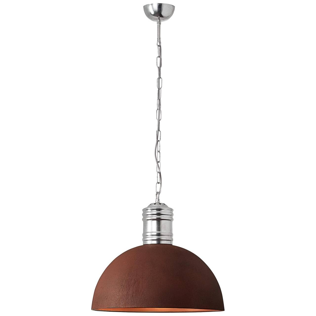 BRILLIANT Lampe Frieda Pendelleuchte 51cm rostfarbend | 1x A60, E27, 60W, geeignet f&uuml;r Normallampen (nicht enthalten) | Kette ist k&uuml;rzbar - Bild 1