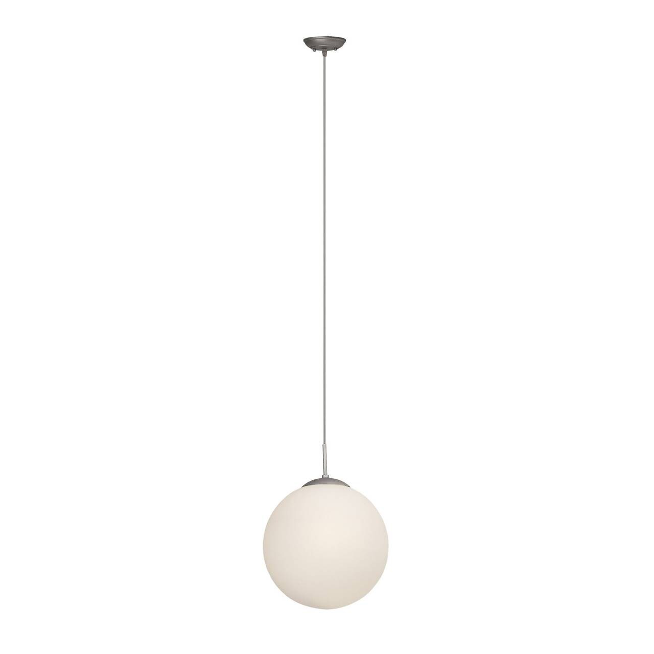 BRILLIANT Lampe Fantasia Pendelleuchte 30cm silber/weiß   1x A60, E27, 60W, geeignet für Normallampen (nicht enthalten)   In der Höhe einstellbar / Kabel kürzbar | 04004353117886