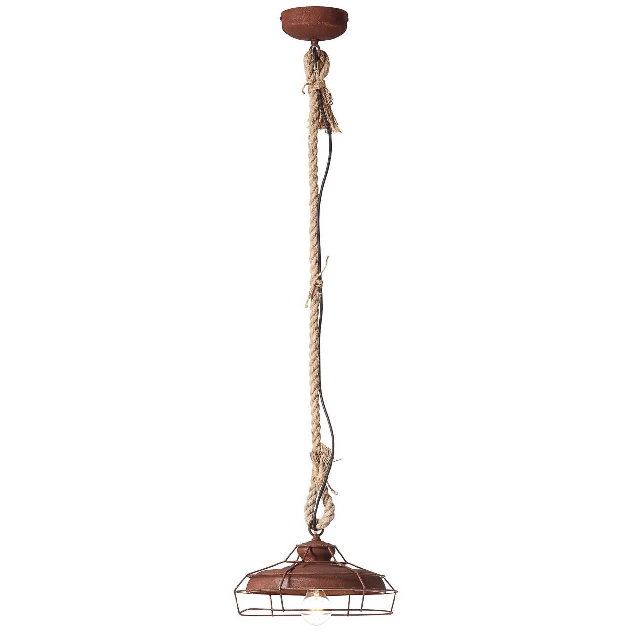 BRILLIANT Lampe Peter Pendelleuchte 30cm rostfarbend   1x A60, E27, 60W, geeignet für Normallampen (nicht enthalten)   F
