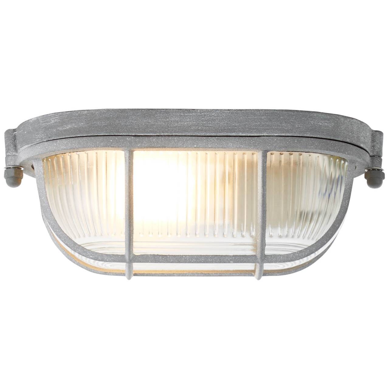 BRILLIANT Lampe Bobbi Wand- und Deckenleuchte 21cm grau Beton   1x A60, E27, 40W, geeignet für Normallampen (nicht enthalten)   Für LED-Leuchtmittel geeignet | 04004353248726