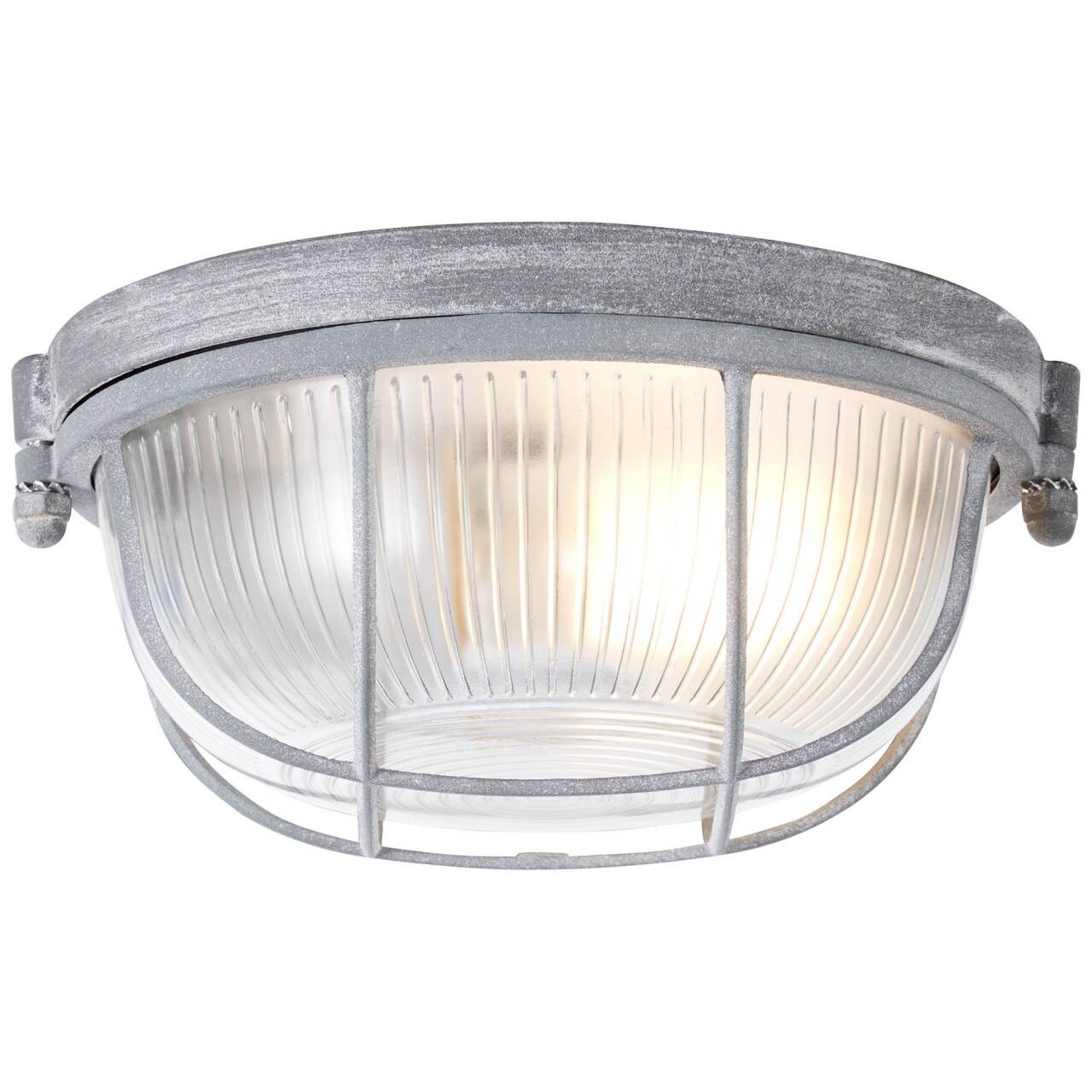 BRILLIANT Lampe Lauren Wand- und Deckenleuchte 19cm grau Beton   1x A60, E27, 40W, geeignet für Normallampen (nicht enth