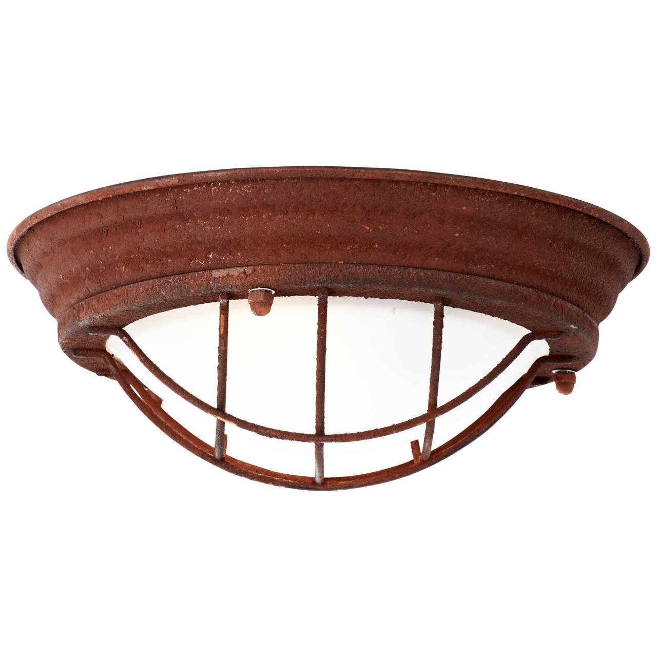 BRILLIANT Lampe Typhoon Wand- und Deckenleuchte 29cm rostfarbend/wei&szlig; | 1x A60, E27, 40W, geeignet f&uuml;r Normallampen (nicht enthalten) | F&uuml;r LED-Leuchtmittel geeignet - Bild 1