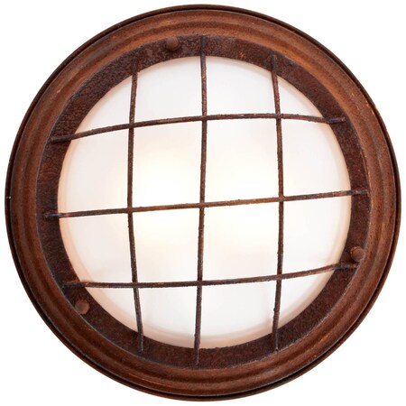 BRILLIANT Lampe Typhoon Normallampen | 40W, enthalten) geeignet LED-Leuchtmittel online 34cm Wand- für (nicht kaufen geeignet rostfarbend/weiß E27, A60, bei | 2x Deckenleuchte und Netto Für