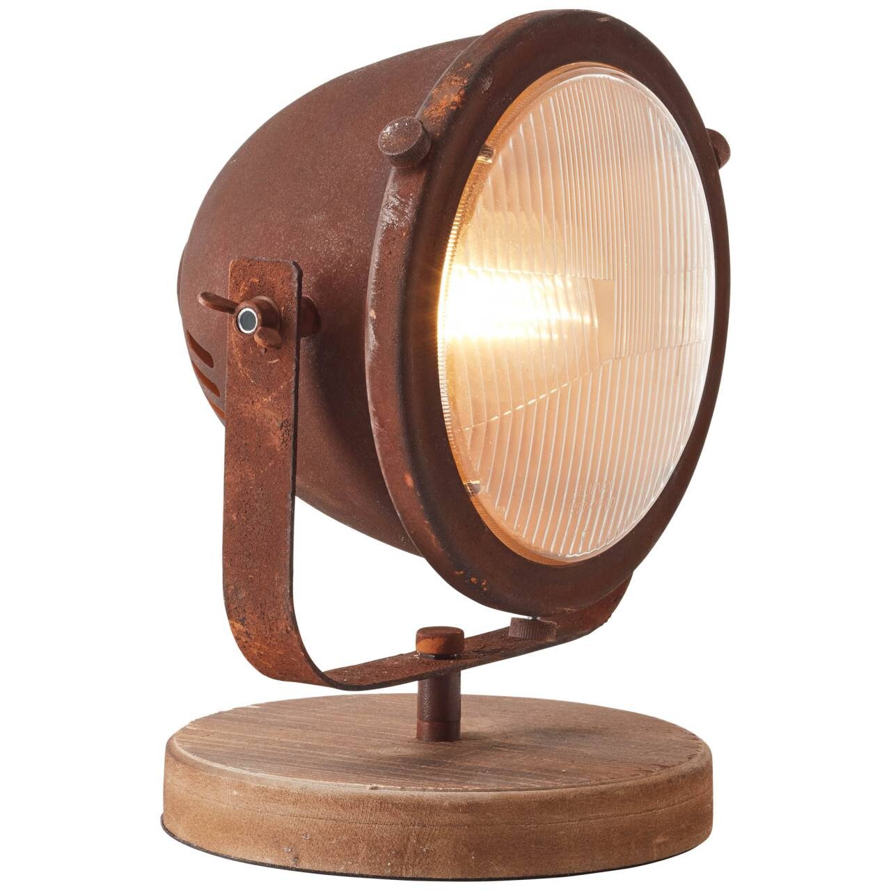 BRILLIANT Lampe Carmen Tischleuchte rostfarbend   1x A60, E27, 40W, geeignet für Normallampen (nicht enthalten)   Mit Sc