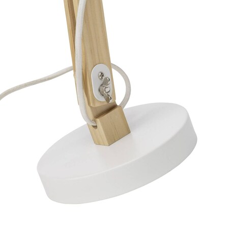 BRILLIANT Lampe Moda weiß | 1x Normallampen Schnurzwischenschalter E27, Mit online Tischleuchte | bei enthalten) Netto (nicht A60, geeignet für 25W, kaufen
