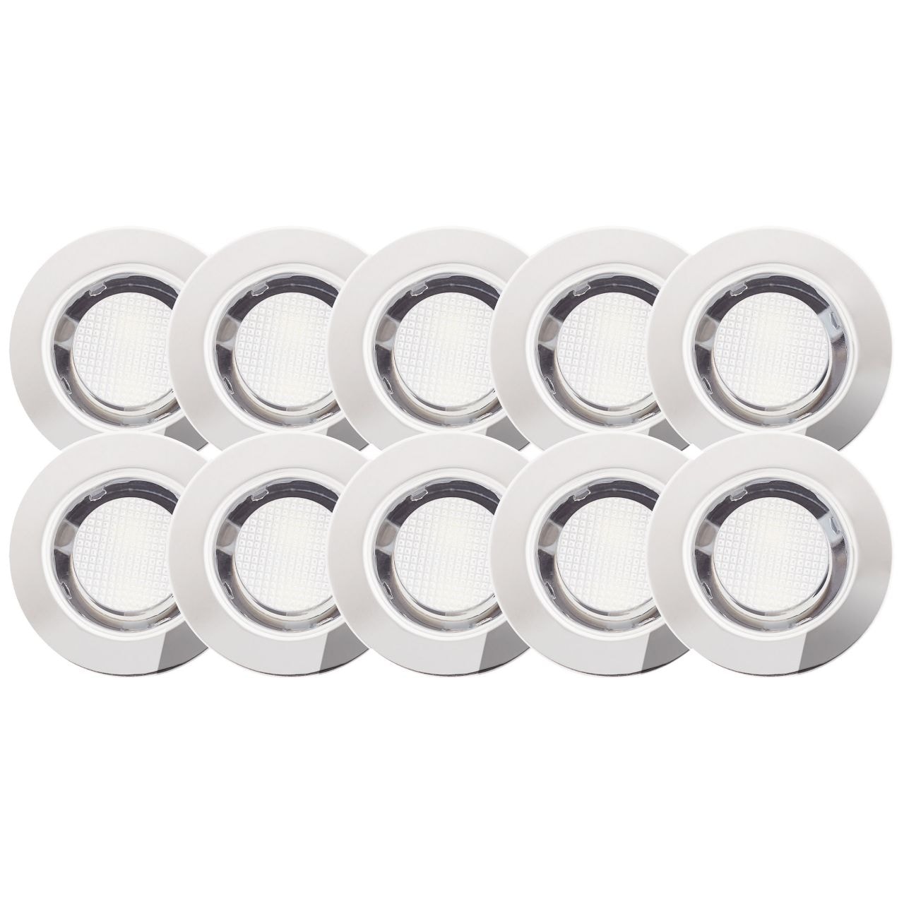 BRILLIANT Lampe Cosa 30 LED Einbauleuchtenset 10 St&uuml;ck edelstahl/kaltwei&szlig; | | IP-Schutzart: 44 - spritzwassergesch&uuml;tzt - Bild 1
