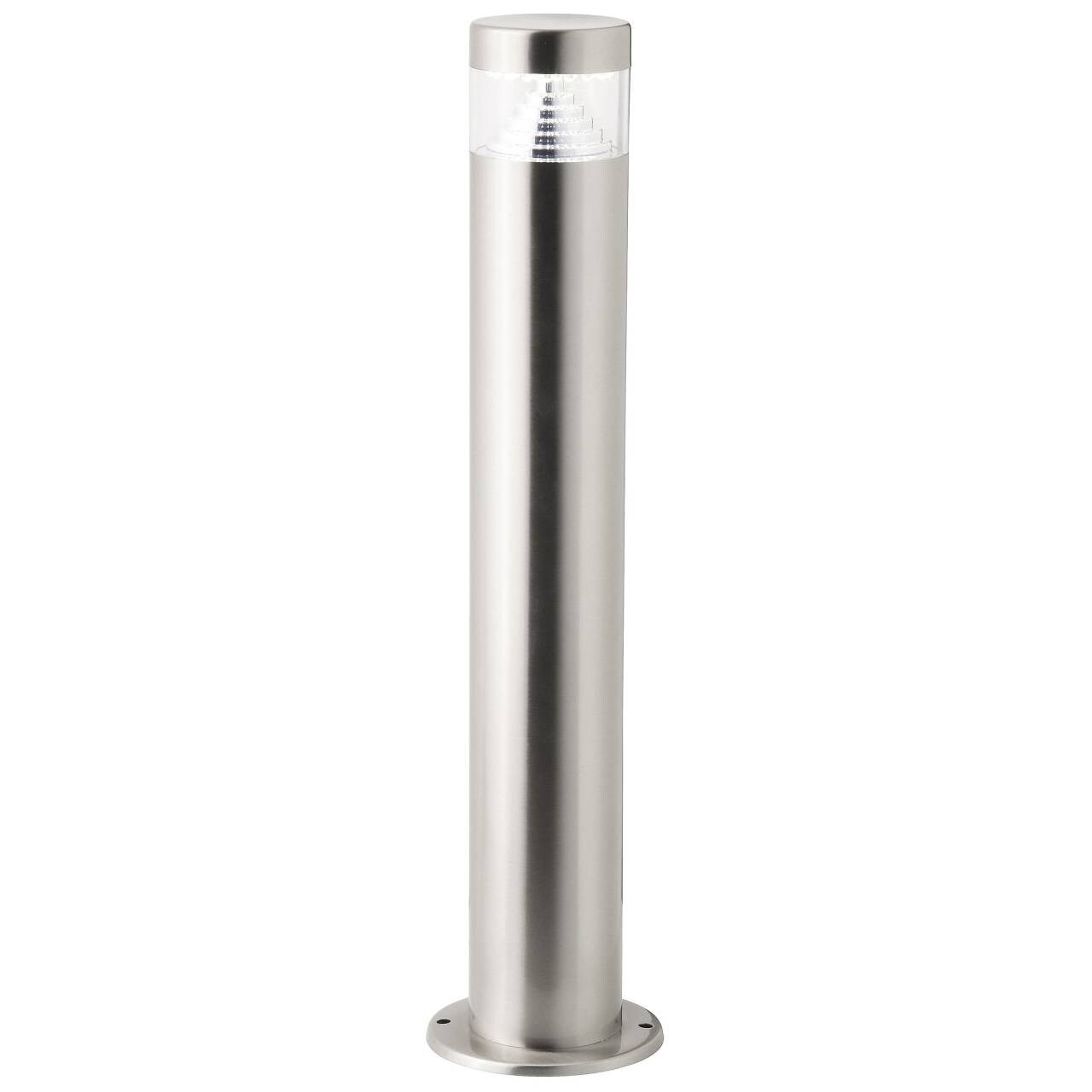 BRILLIANT Lampe Avon LED Außensockelleuchte 50cm edelstahl   1x 6W LED integriert (SMD), (180lm, 6500K)   IP-Schutzart: 44 – spritzwassergeschützt | 04004353128578
