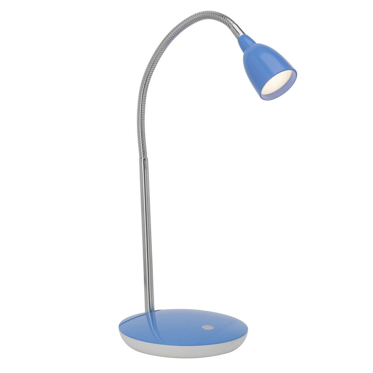 BRILLIANT Lampe Anthony LED Tischleuchte eisen/blau | 1x 2.4W LED integriert, (200lm, 3000K) | Mit Druckschalter an der Basis - Bild 1