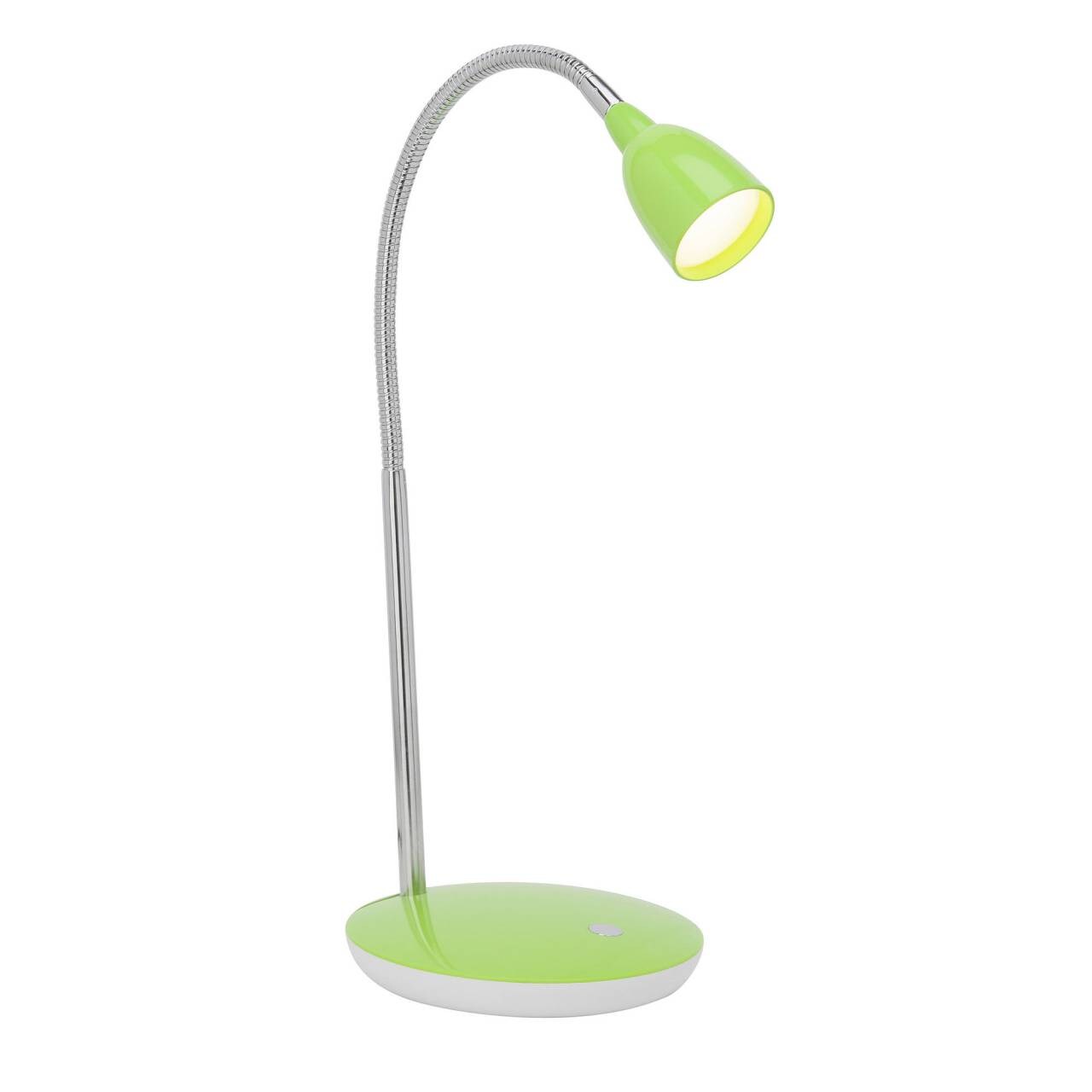 BRILLIANT Lampe Anthony LED Tischleuchte eisen/grün   1x 2.4W LED integriert, (200lm, 3000K)   Mit Druckschalter an der Basis | 04004353175466