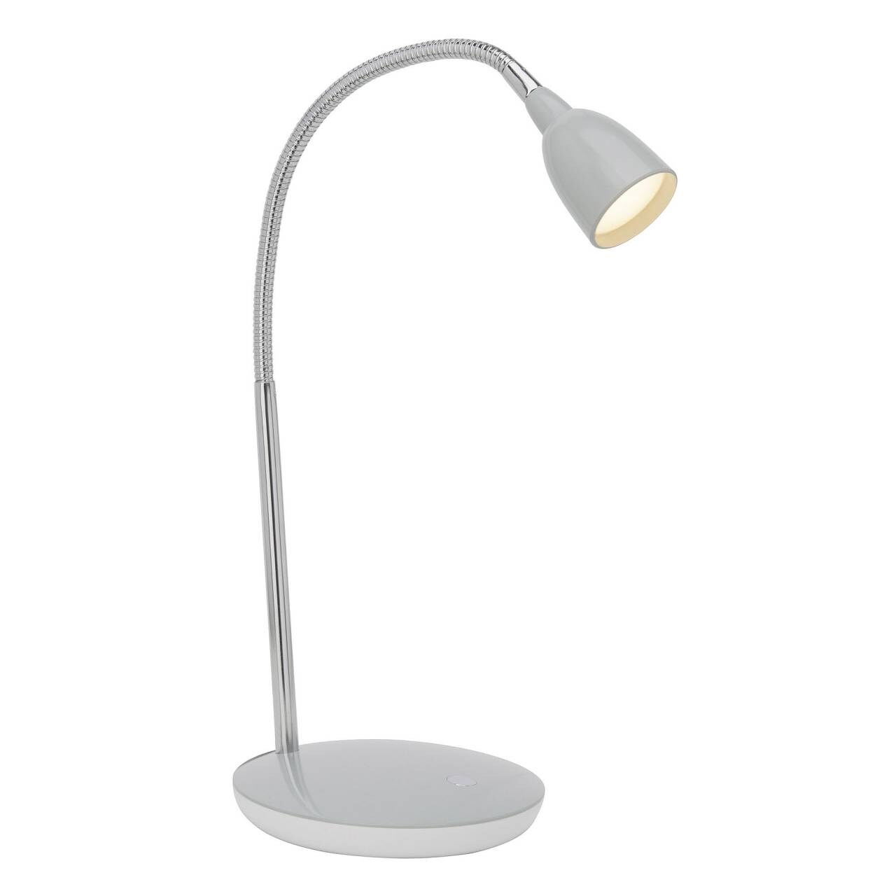 BRILLIANT Lampe Anthony LED Tischleuchte titan   1x 2.4W LED integriert, (200lm, 3000K)   Mit Druckschalter an der Basis | 04004353175480