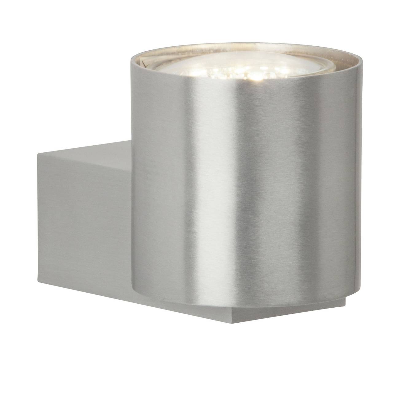 BRILLIANT Lampe Izon LED Wandleuchte Uplight alu | 1x LED-PAR51, GU10, 3W LED-Reflektorlampe inklusive, (250lm, 3000K) | Energiesparend und langlebig durch LED-Einsatz - Bild 1