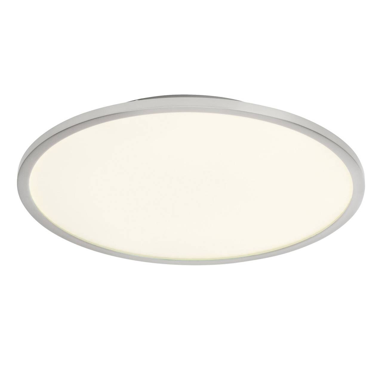 BRILLIANT Lampe Ceres LED Deckenaufbau-Paneel 35cm eisen/wei&szlig; easyDim | 1x 20W LED integriert, (2000lm, 3000K) | Schwebende Optik durch flachen Aufbau - Bild 1