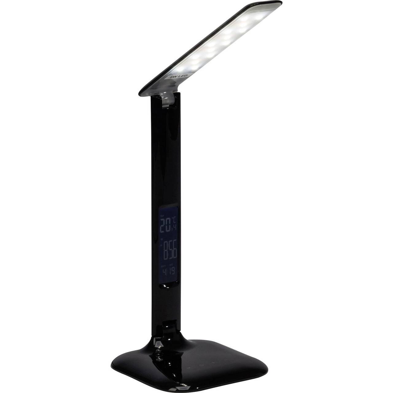 BRILLIANT Lampe Glenn LED Schreibtischleuchte schwarz   1x 5W LED integriert (SMD), (300lm, 2800-6500K)   Mit Touchdimme