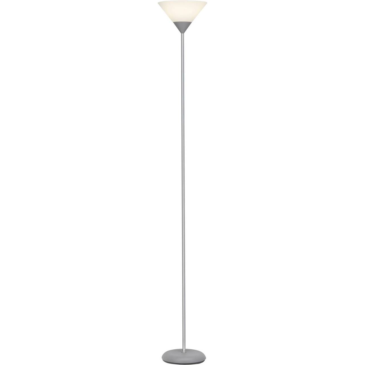 BRILLIANT Lampe Spari LED Deckenfluter silber/weiß   1x LED-A60, E27, 9.5W LED-Leuchtmittel inklusive, (806lm, 2700K)   
