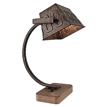 BRILLIANT Lampe Drake Tischleuchte schwarz stahl/braun | 1x A60, E27, 40W, geeignet  für Normallampen (nicht enthalten) | Mit Kippschalter online kaufen bei  Netto
