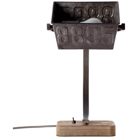 Drake schwarz E27, | A60, Normallampen (nicht geeignet Tischleuchte stahl/braun für 40W, bei | Netto online 1x Mit Kippschalter kaufen BRILLIANT enthalten) Lampe
