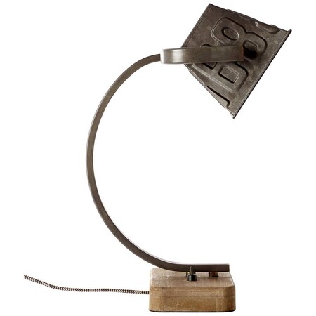 BRILLIANT Lampe Drake Tischleuchte Netto kaufen schwarz 40W, 1x A60, enthalten) (nicht | bei Mit Kippschalter online Normallampen für | geeignet E27, stahl/braun