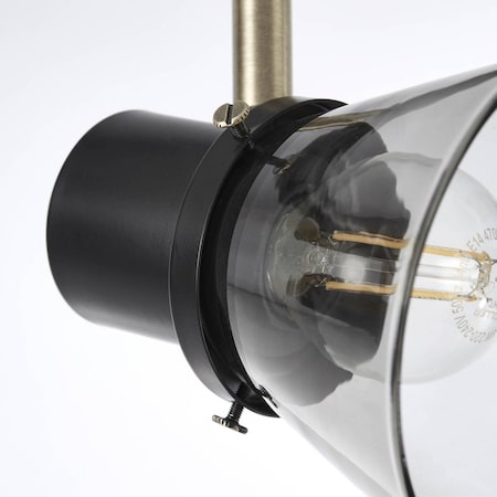 BRILLIANT Lampe messing/Rauchglas für Netto Tropfenlampen | enthalten) 2x bei E14, Spotrohr | Köpfe D45, online schwarz/antik 2flg geeignet (nicht schwenkbar kaufen Ronald 25W