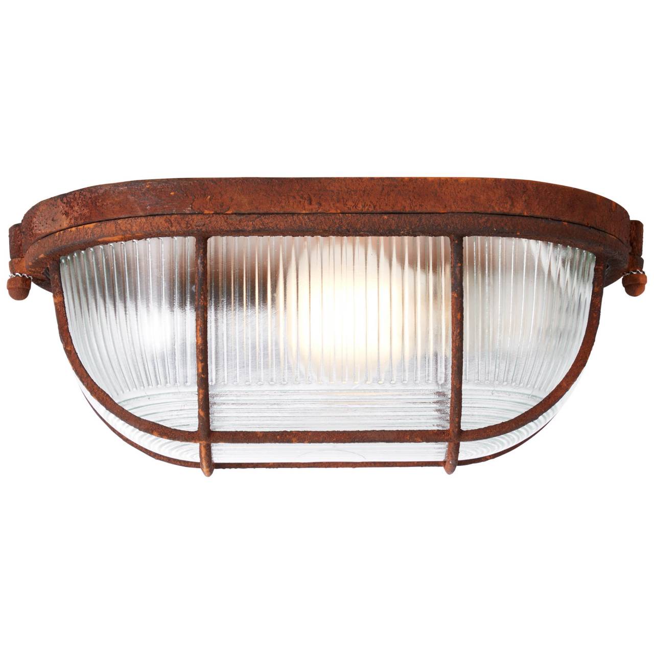 BRILLIANT Lampe Bobbi Wand- und Deckenleuchte 28cm rostfarbend | 1x A60, E27, 40W, geeignet f&uuml;r Normallampen (nicht enthalten) | F&uuml;r LED-Leuchtmittel geeignet - Bild 1