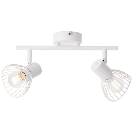 BRILLIANT Lampe Elhi Tropfenlampen | bei 2x schwenkbar online enthalten) Spotrohr (nicht kaufen E14, 2flg Netto 40W, | Köpfe D45, geeignet für weiß