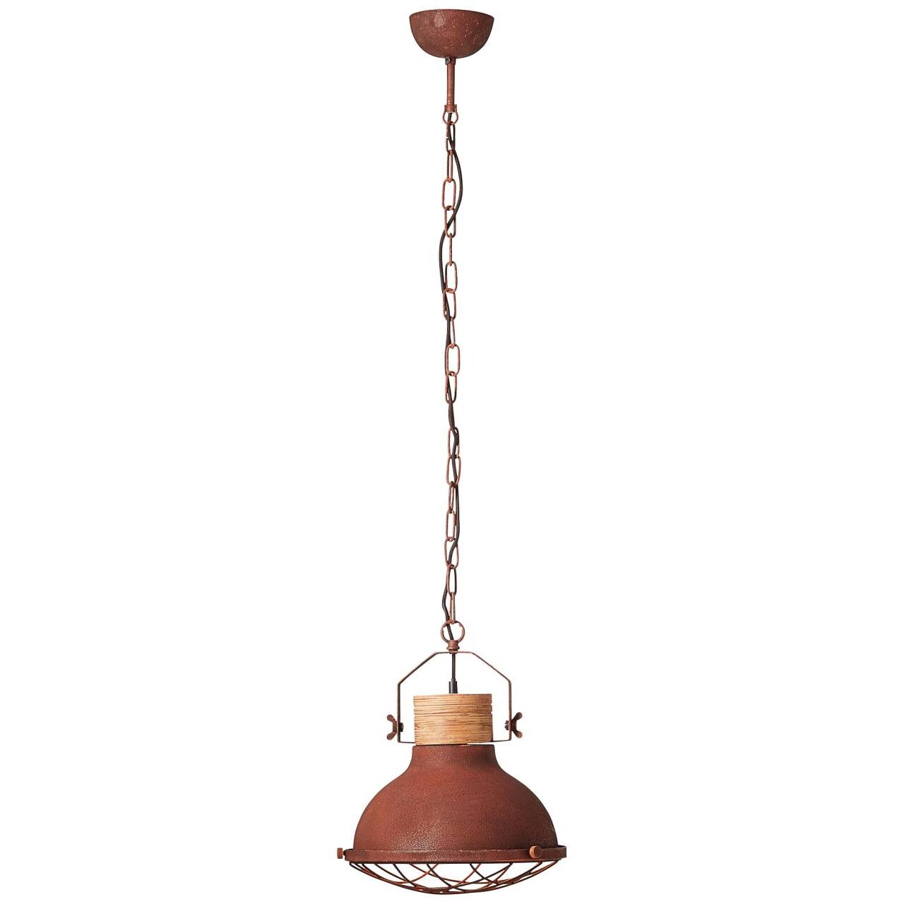 BRILLIANT Lampe Emma Pendelleuchte 33cm rostfarbend   1x A60, E27, 40W, geeignet für Normallampen (nicht enthalten)   Ke