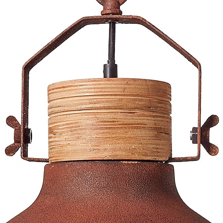 BRILLIANT Lampe Emma Pendelleuchte 33cm rostfarbend | 1x A60, E27, 40W,  geeignet für Normallampen (nicht enthalten) | Kette ist kürzbar online  kaufen bei Netto