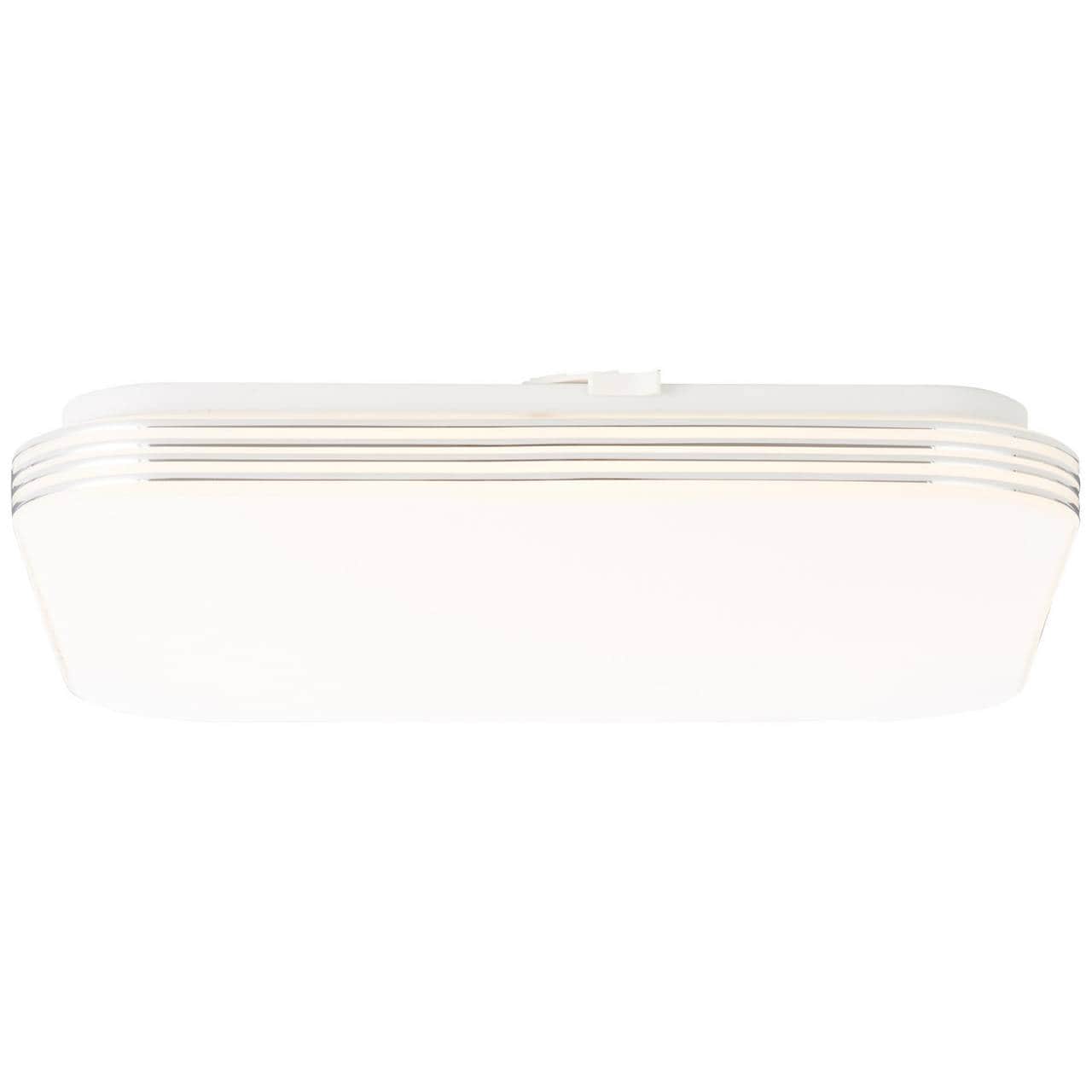 BRILLIANT Lampe Ariella LED Wand- und Deckenleuchte 34x34cm wei&szlig;/chrom | 1x 24W LED integriert, (1900lm, 3000K) | Energiesparend und langlebig durch LED-Einsatz - Bild 1