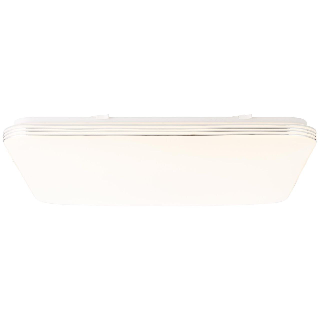 BRILLIANT Lampe Ariella LED Wand- und Deckenleuchte 54x54cm weiß/chrom   1x 48W LED integriert, (4000lm, 3000-6000K)   Mit Fernbedienung / Stufenlos dimmbar | 04004353343308