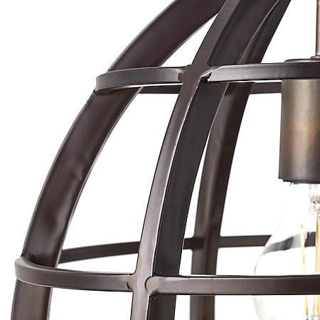 BRILLIANT Lampe Matrix Pendelleuchte 34cm schwarz antik | 1x G95, E27, 60W,  geeignet für Normallampen (nicht enthalten) | Kette ist kürzbar online  kaufen bei Netto