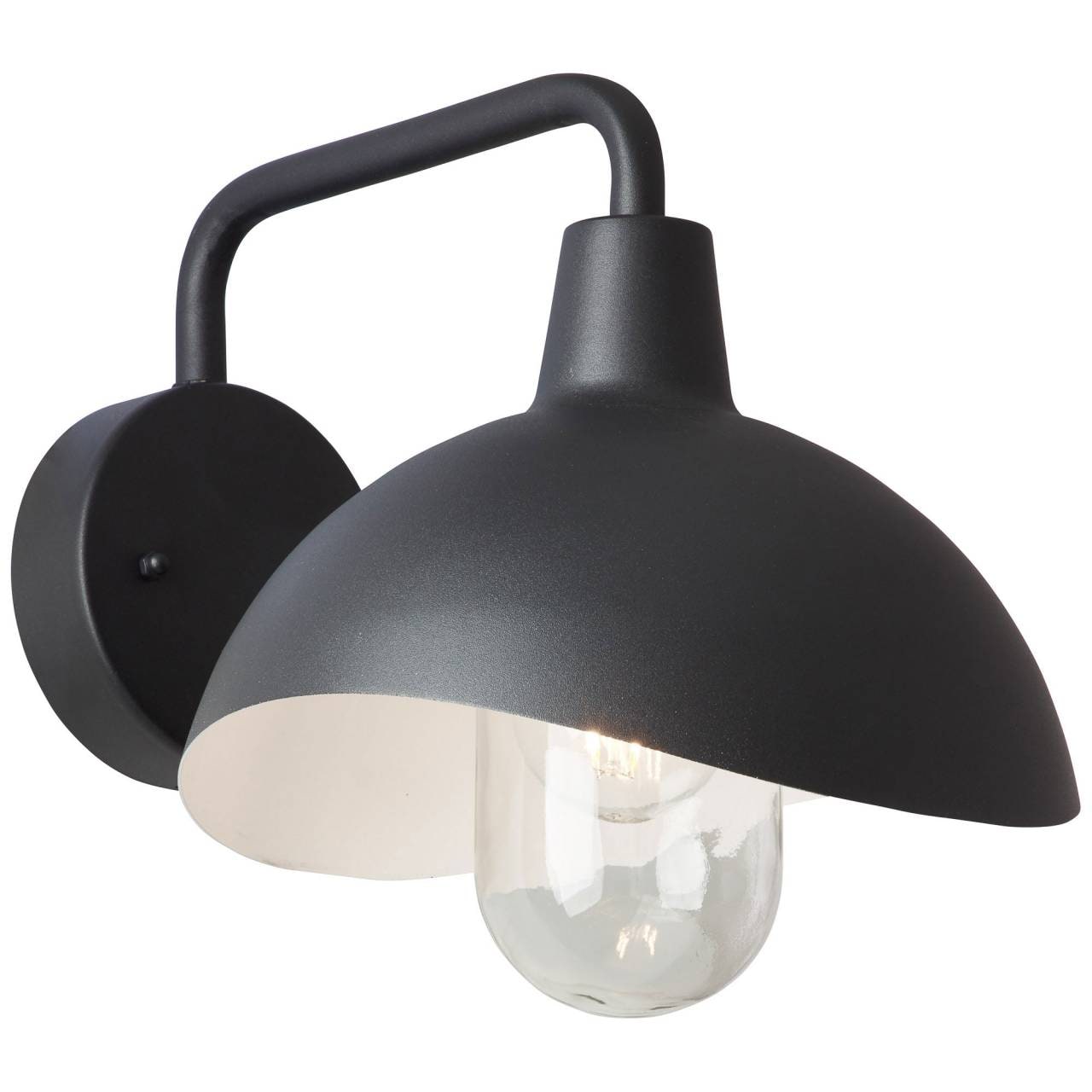 BRILLIANT Lampe Rancio Au&szlig;enwandleuchte h&auml;ngend schwarz matt | 1x A60, E27, 60W, geeignet f&uuml;r Normallampen (nicht enthalten) | IP-Schutzart: 44 - spritzwassergesch&uuml;tzt - Bild 1