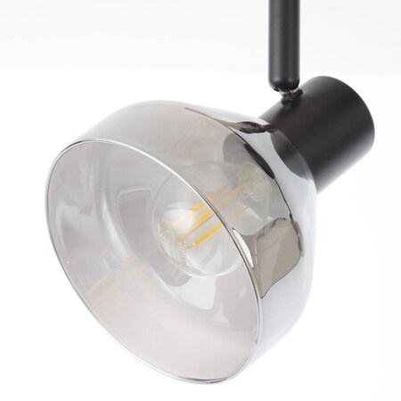 BRILLIANT Lampe Reflekt enthalten) schwenkbar E14, schwarzmatt/rauchglas 18W, für | | Köpfe D45, geeignet 2flg Tropfenlampen 2x Netto (nicht online bei kaufen Spotrohr