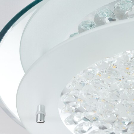 LED Brelight Jolene | / online Wand- Netto Lampe | Deckenleuchte 3000-6000K) 16W chrom/transparent und Dimmstufen 36cm bei kaufen 1x (1800lm, integriert, Fernbedienung Inklusive LED Verschiedene