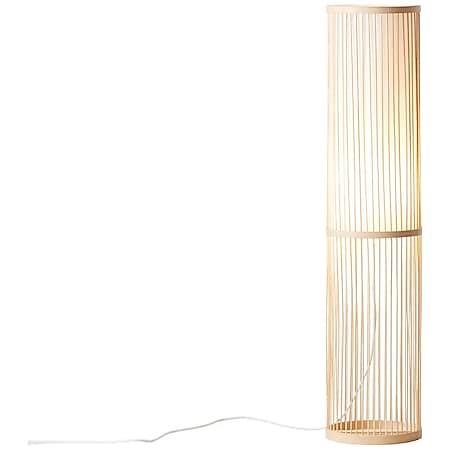 BRILLIANT Lampe Nori Standleuchte 1flg natur/weiß | 1x A60, E27, 40W,  geeignet für Normallampen (nicht enthalten) | Mit Fußschalter online kaufen  bei Netto