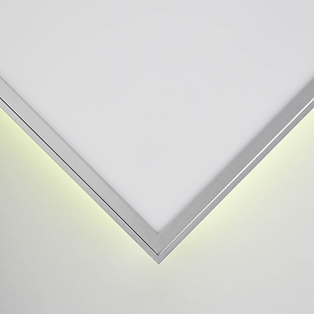 (Samsung-Chip), online LED kaufen 40x40cm | 1x Netto 32W 2700-6200K) (2500lm, bei BRILLIANT Alissa dimmbar LED Lampe Stufenlos | Deckenaufbau-Paneel integriert silber/weiß